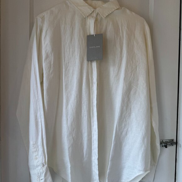 Everlane Tops - Everlane- Linen Button-down White Size 4 shirt - NWT